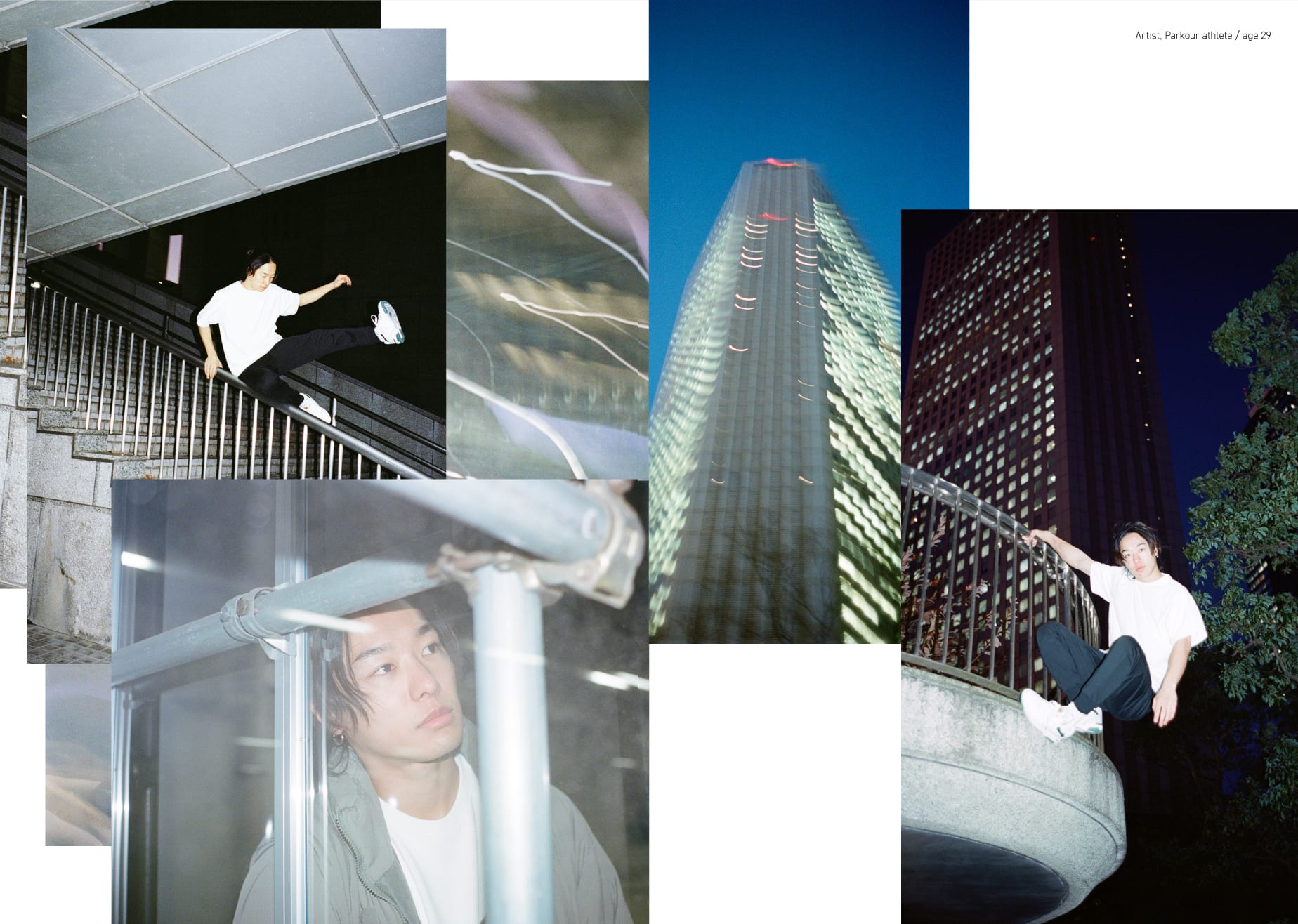 NEW BALANCE WHITE TEE promotional campaign